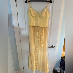 Oh Polly Yellow Maxi Dress